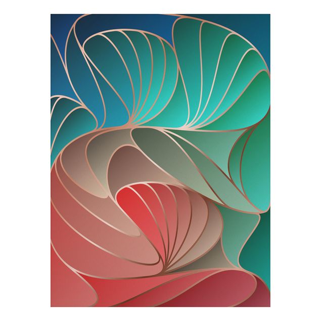 Abstract canvas wall art Colourful Art Deco