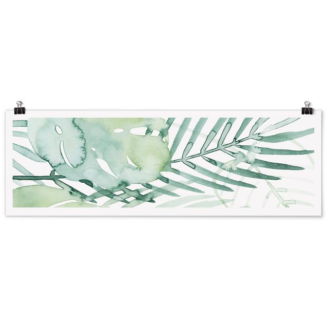 Prints modern Palm Fronds In Watercolour I