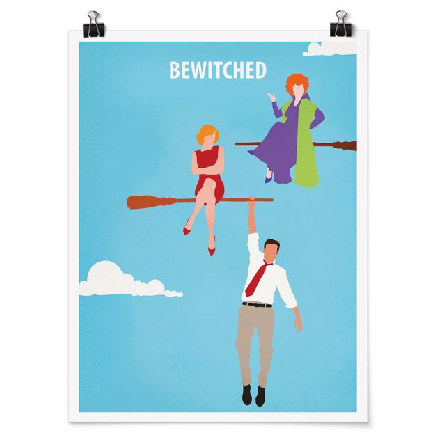 Prints modern Film Poster Bewitched