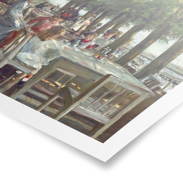 Prints landscape Max Liebermann - The Restaurant Terrace Jacob