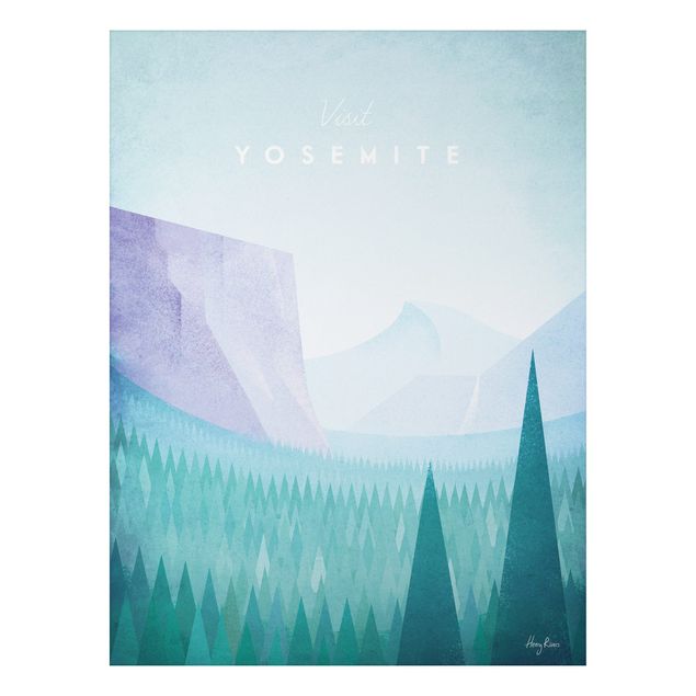 Prints landscape Travel Poster - Yosemite Park