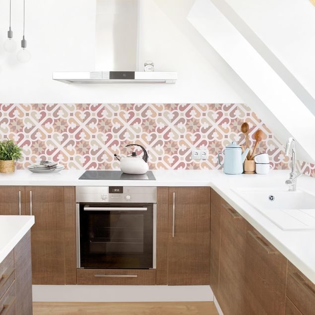 Kitchen splashback patterns Geometrical Tiles - Fire