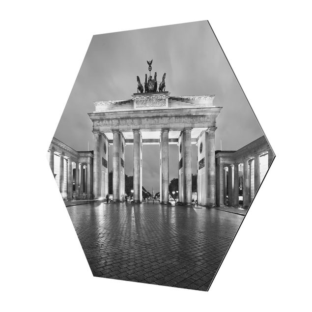 Prints Illuminated Brandenburg Gate II