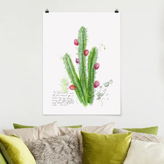Kitchen Cactus With Bibel Verse II