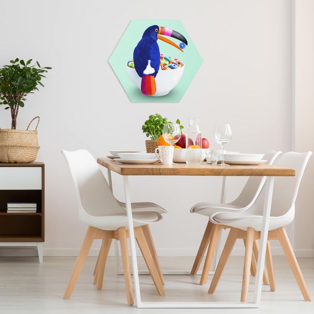 Animal canvas Breakfast With Toucan