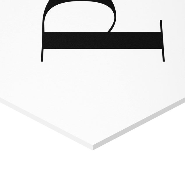Forex hexagon - Letter Serif White P