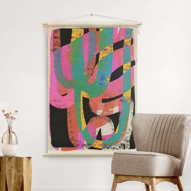 tapestry wall hanging Colourful Shapes