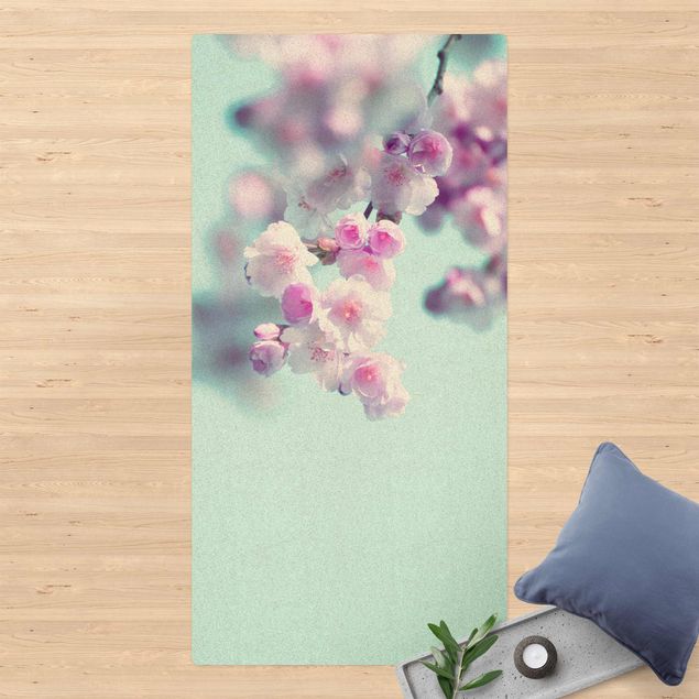 Runner rugs Colourful Cherry Blossoms