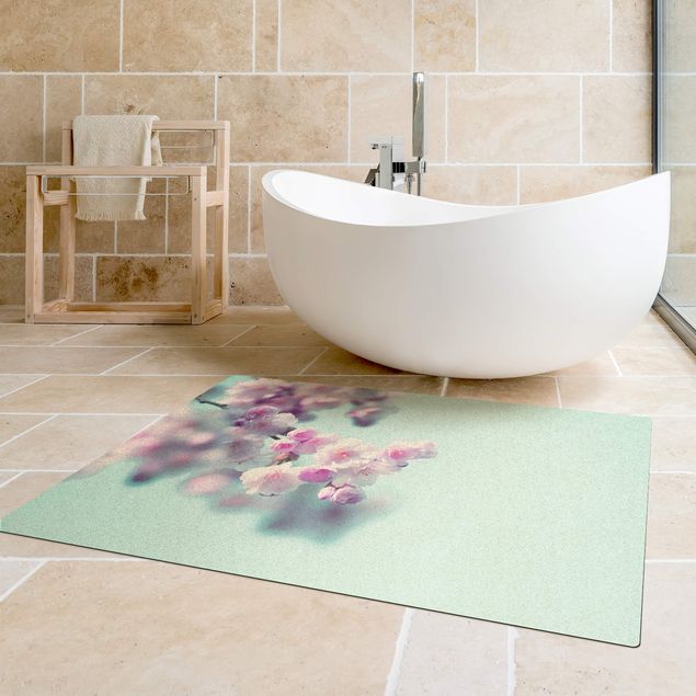 nature inspired rugs Colourful Cherry Blossoms