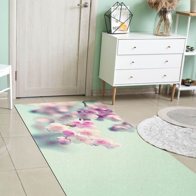 Modern rugs Colourful Cherry Blossoms