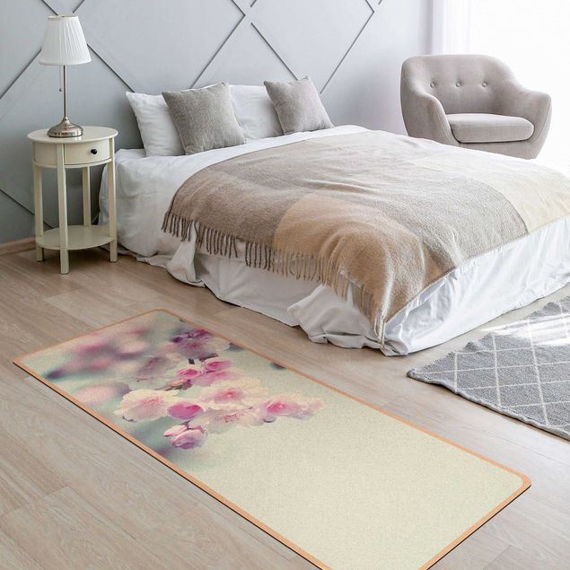 nature inspired rugs Colourful Cherry Blossoms