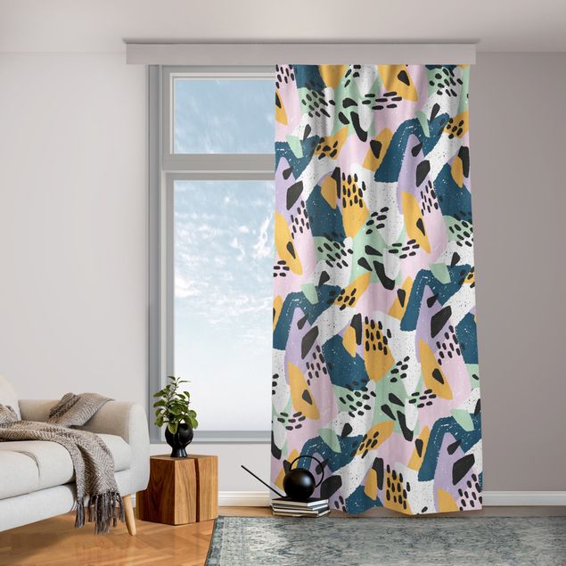 bespoke curtains Vividly Colourful Pattern With Dots