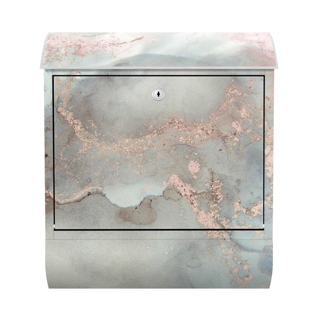 Mailbox Colour Experiments Marble Pastel And Gold