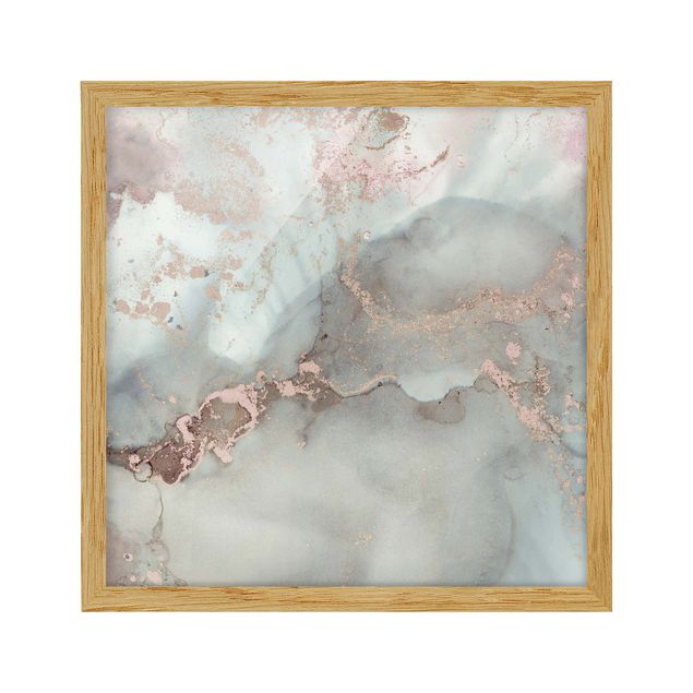 Contemporary art prints Colour Experiments Marble Pastel And Gold