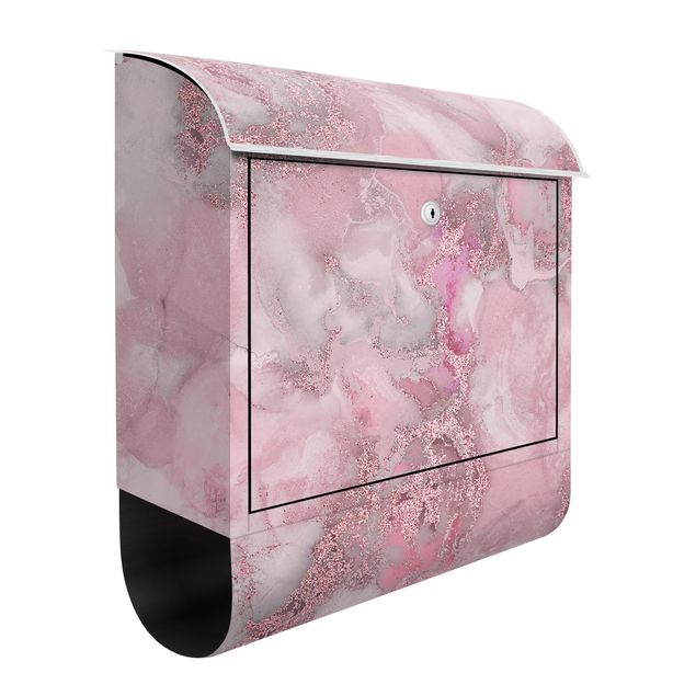 Letterboxes pink Colour Experiments Marble Light Pink And Glitter