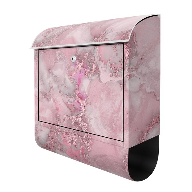Mailbox Colour Experiments Marble Light Pink And Glitter