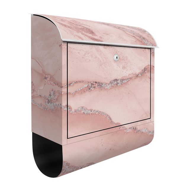 Letterboxes pink Colour Experiments Marble Light Pink And Glitter