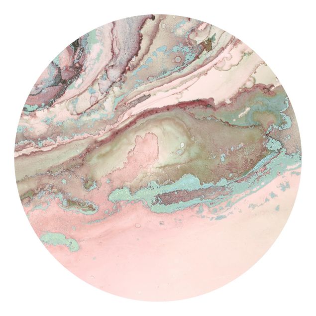 Wallpapers stone Colour Experiments Marble Light Pink And Turquoise