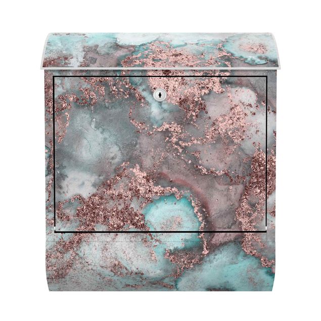 Letterboxes Colour Experiments Marble Topaz And Copper