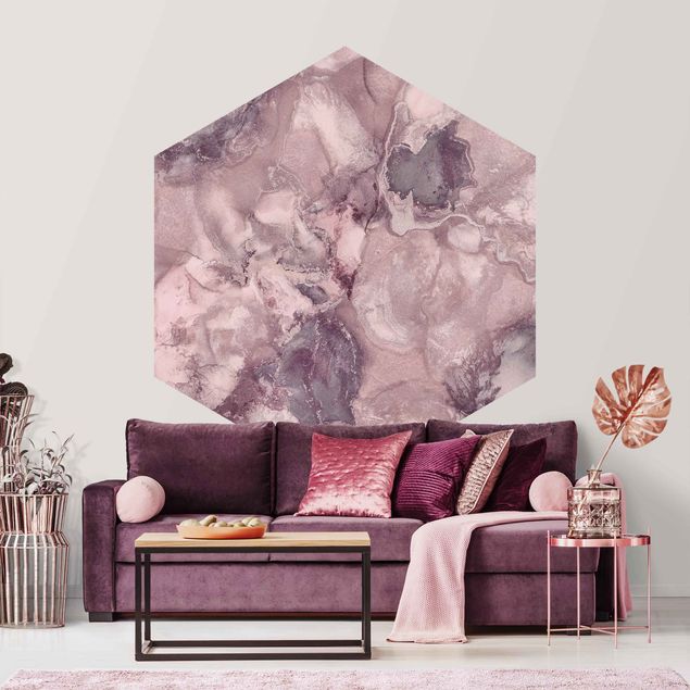 Wallpapers modern Colour Experiments Marble Purple