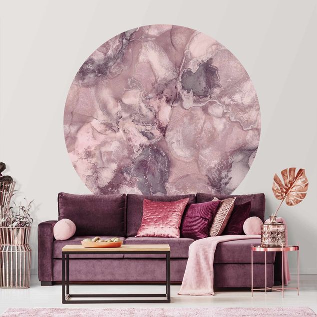 Contemporary wallpaper Colour Experiments Marble Purple