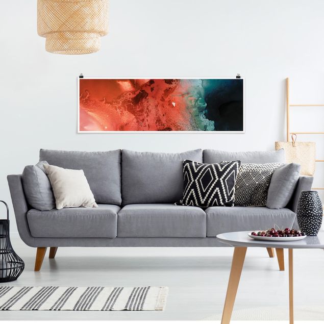 Abstract canvas wall art Playful Watercolours