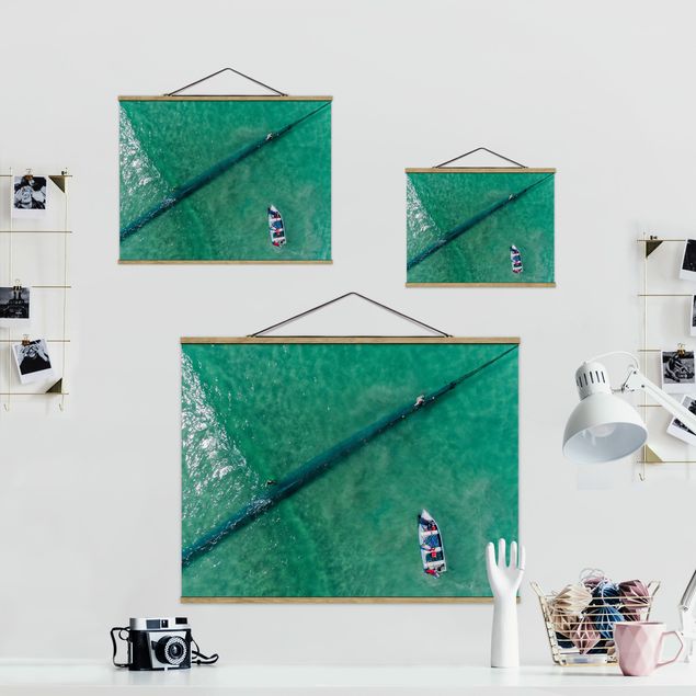 Modern art prints Aerial View - Fishermen