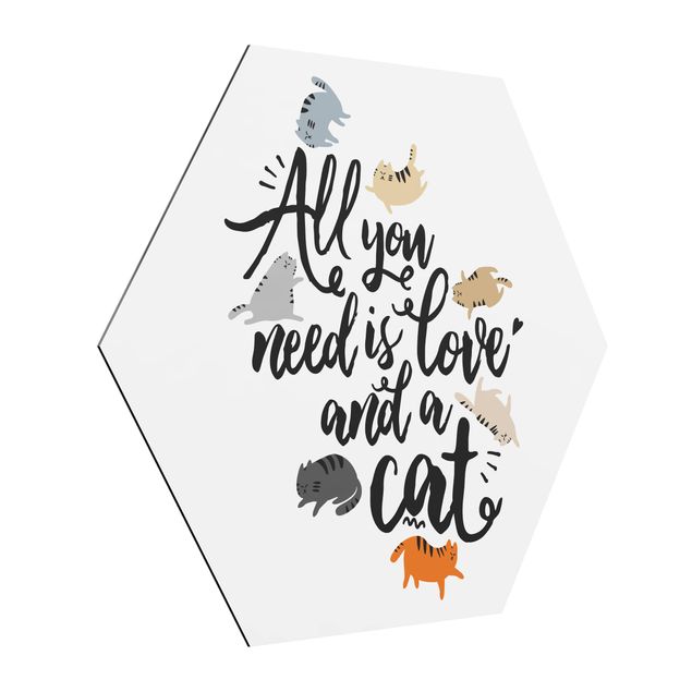 Framed quotes All You Need Is Love And A Cat
