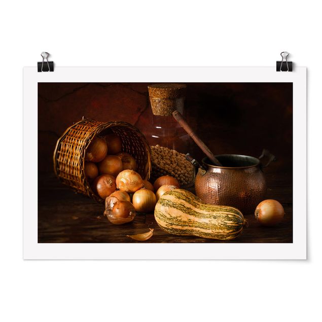 Prints still-life Still Life With Onions