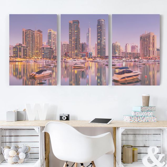 Kitchen Dubai Skyline And Marina