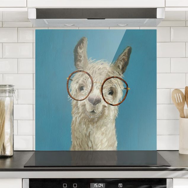 Kitchen Lama With Glasses I