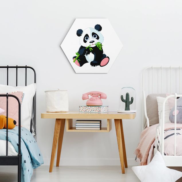 Animal canvas Nibbling Panda