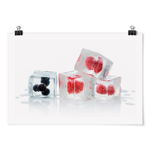 Prints Friut In Ice Cubes