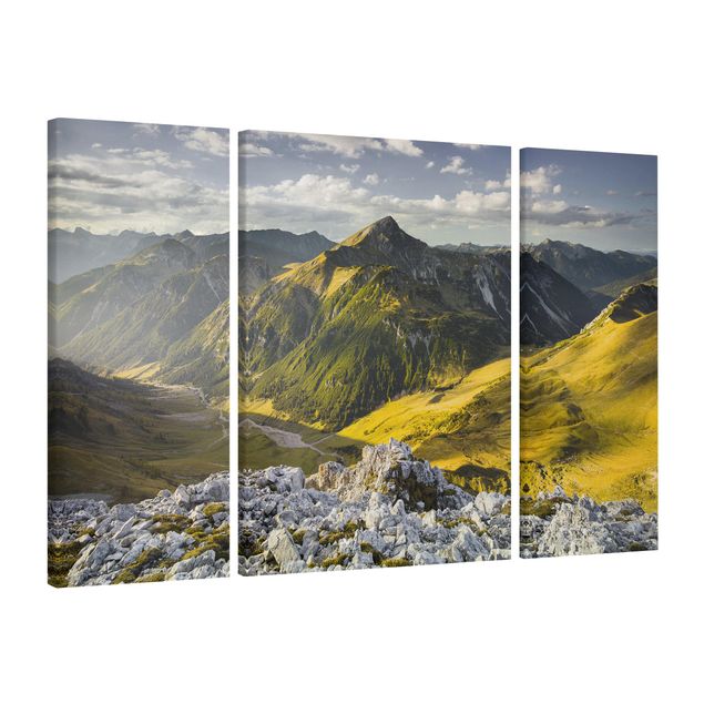 Mountain canvas art Mountains And Valley Of The Lechtal Alps In Tirol