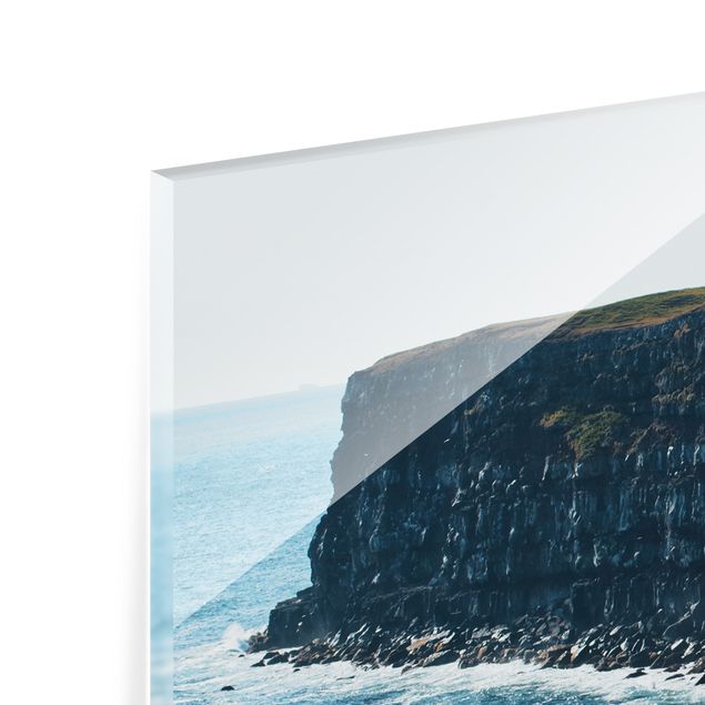 Splashback - Rocky Islandic Cliffs  - Landscape format 2:1