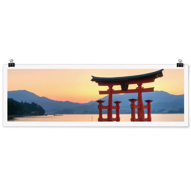 Asian wall prints Torii At Itsukushima