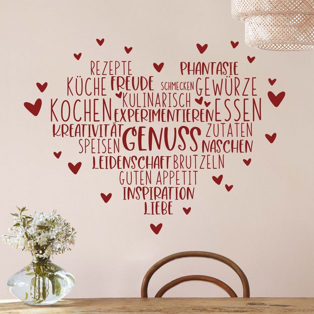 Inspirational quotes wall stickers Heart Enjoyment