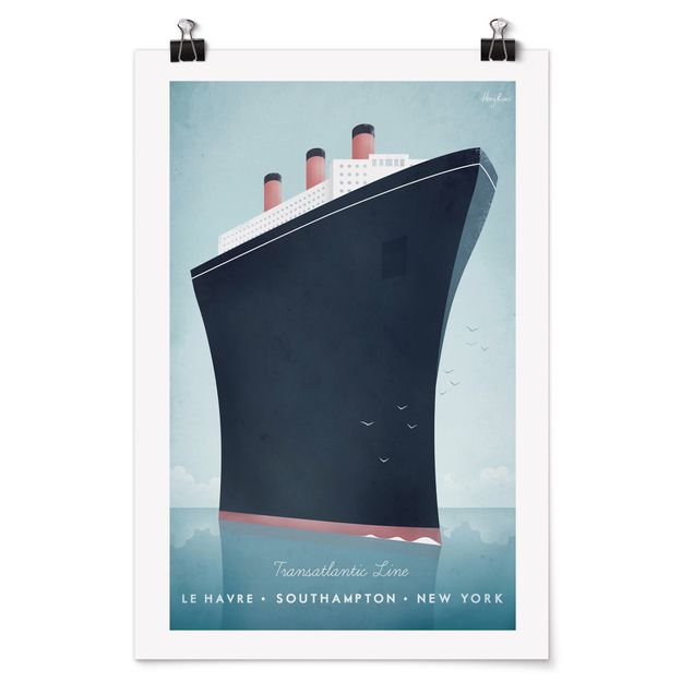 Sea print Travel Poster - Cruise Ship