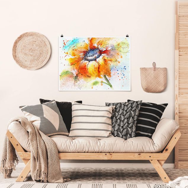 Prints floral Painted Sunflower