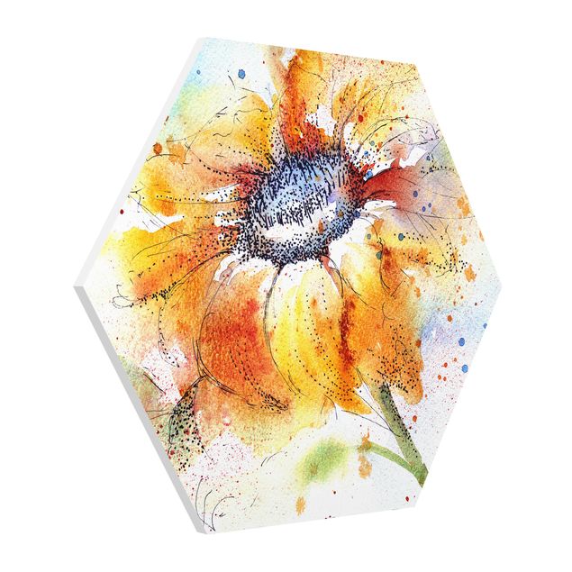 Prints flower Painted Sunflower