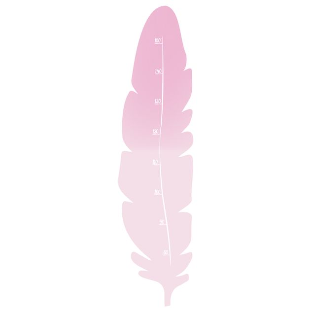 Wall art stickers Feather Pink