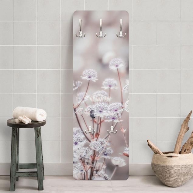 Wall mounted coat rack flower Wild Flowers Light As A Feather