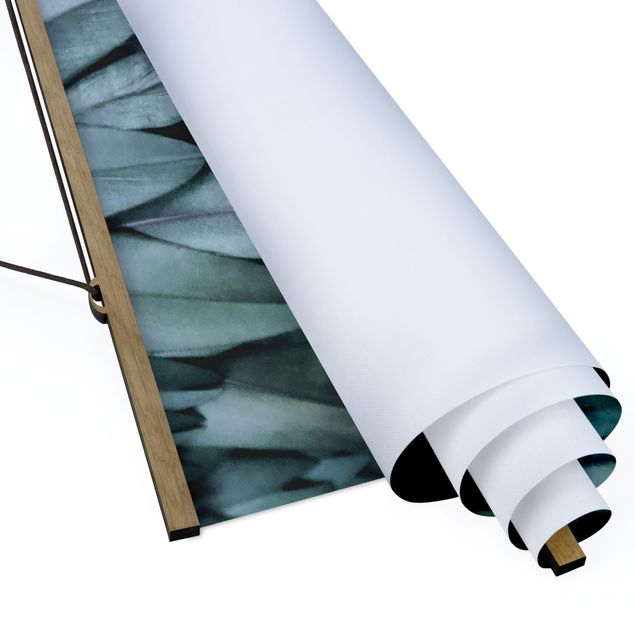 Prints Feathers In Aquamarine