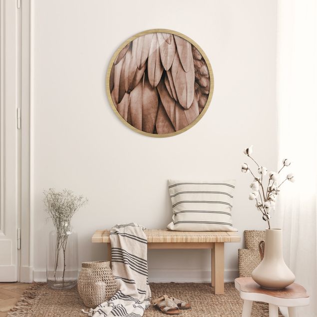 Feather poster Feathers In Rosegold