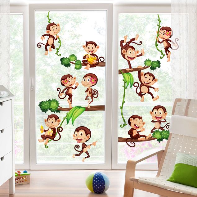 Nursery decoration Monkeys from the Jungle