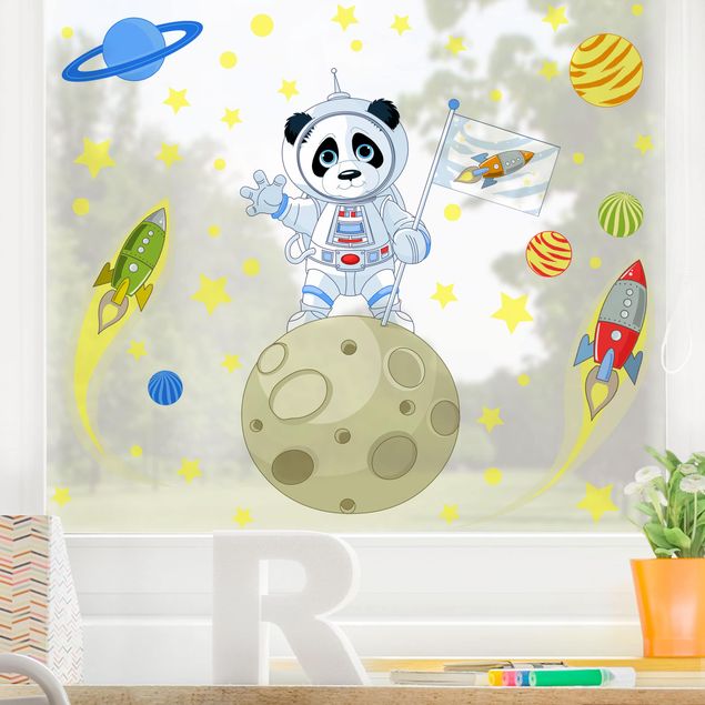 Kids room decor Astronaut Panda