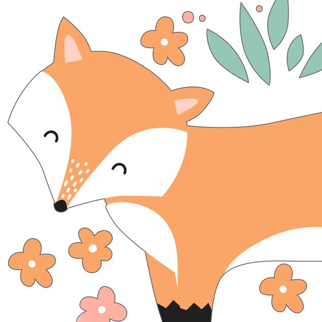 Window stickers Forest Friends With Fox