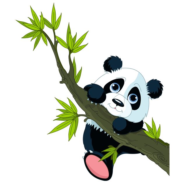 Window stickers animals Climbing Panda
