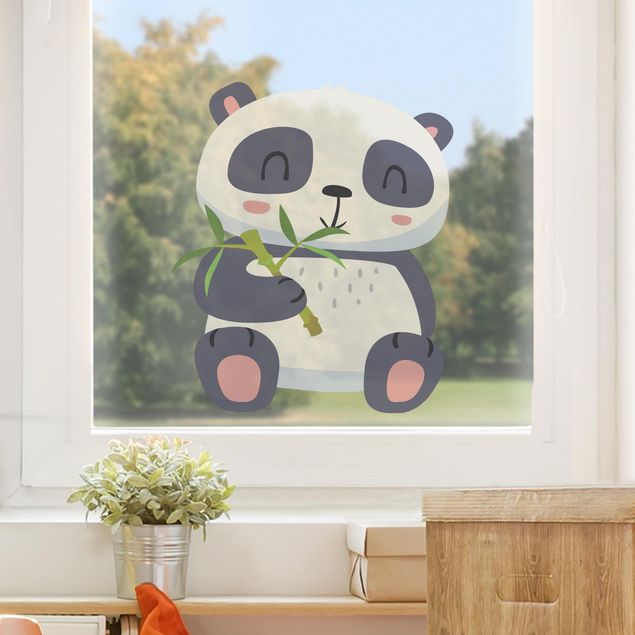 Nursery decoration Panda Munching On Bamboo