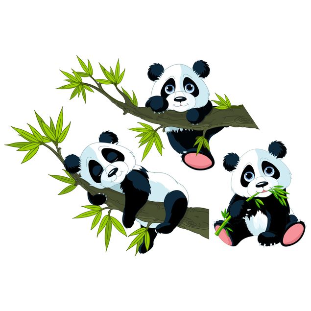 Window stickers animals Panda set